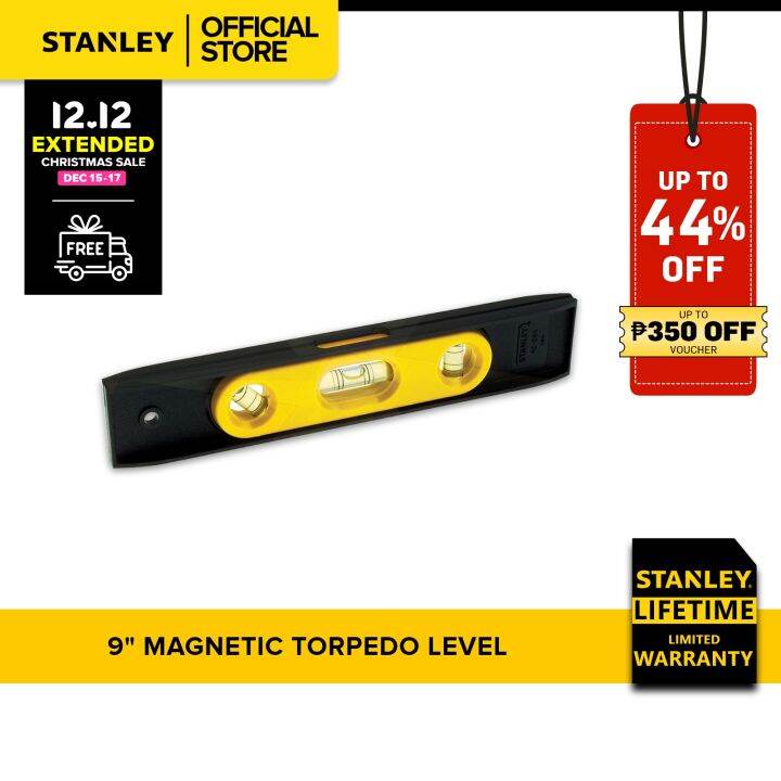 Stanley Level Torpedo 8" 3 Vials [Lifetime Warranty] Lazada PH