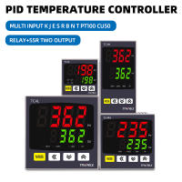 ดิจิตอล PID เทอร์โมเอาท์พุทคู่สากลอินพุต TC4S TC4H TC4L TC4M ควบคุมอุณหภูมิ Regulator SSR รีเลย์110VAC 220โวลต์