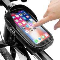 2023◊▽✼ Waterproof Bike Phone Holder Bags Touch Screen Bicycle Phone Mount Front Frame Bag For iPhone 13 12 11 Pro X Max Samsung S21 20