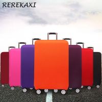 กระเป๋าเดินทางแบบหนา,สีทึบกระเป๋าเดินทางล้อลากขนาด18-32นิ้วอุปกรณ์เสริมสำหรับเดินทาง