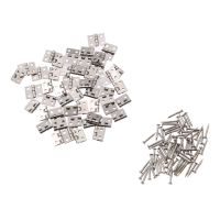 【LZ】 DRELD 50Pcs 8x10mm Mini Cabinet Hinges Furniture Fittings Decorative Small Decorative Cupboard Door Hinges for Jewelry Box