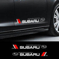 สติกเกอร์ติดประตูรถ2ชิ้น,สติกเกอร์โลโก้รถดีคอลตกแต่งสำหรับ Subaru WRX S10 DRL XV STI Impreza Forester Tribeca