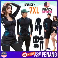 [#105] MSIA READY STOCK Rearguards Couple Men Women Long Sleeve Short Pants Swimsuit Suit Beach Surf snorkeling