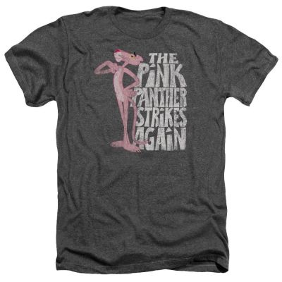 [S-5XL]T-shirt  Pink PANTHER STRIKES AGAIN เสื้อยืดลําลองสําหรับผู้ใหญ่ผ้าฝ้ายแขนสั้นคุณภาพสูงสไตล์วินเทจS-5XLS-5XL