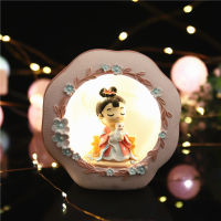 Ancient Style New Tang Xiaomei Series Star Light Children Girl Desktop Bedroom Small Night Lamp Gift For Girls Qixi