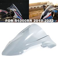 เหมียวนี♛กระจกบังลม S1000RR สำหรับรถบีเอ็มดับบลิว S1000ที่เบนทางลมกันกระแทกสองชั้น S 1000 RR 2022 2021 2020อุปกรณ์เสริม2019