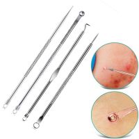 4pc Blackhead Blemish Removers Acne Pimple Blemish Extractor Vacuum Extrusion Acne Stick Against Black Dots Tools For Face Clean