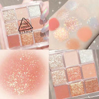 พร้อมส่งพาเลทอายแชโดว์ 9 สี เนื้อดินน้ำมัน เนื้อใยไหม ประกายชิมเมอร์ Eye shadow 9 color palette