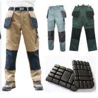 Mens Multi-Pocket Cargo Pants Outdoor Work Pants Wear-Resistant Pants Workers Trousers With Leg Bag