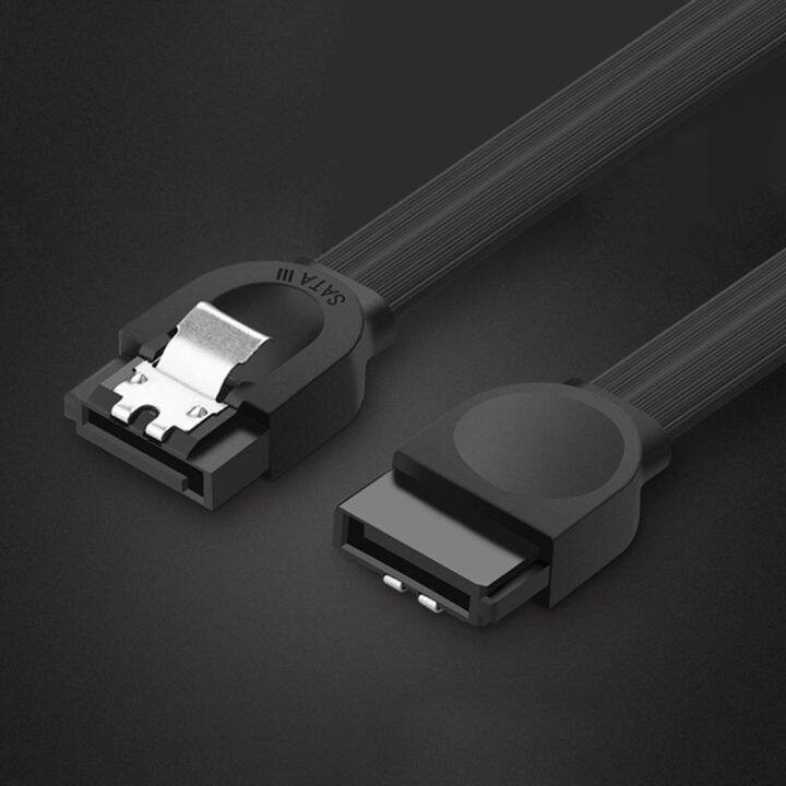 REINAT SATA 3สายเคเบิล SATA มุมขวาแบบตรง SATA ฮาร์ดดิสสาย HDD 3.0 SSD ...
