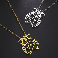 LIKGREAT Wicca Pentagram จี้สร้อยคอแม่มด Pentacle Triple Moon เทพธิดา Amulet Pagan สแตนเลสเครื่องประดับปีใหม่ Gift