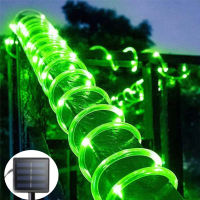 Solar Tube Rope Led Light Outdoor Garden Christmas Decoration Garland Xmas Solar Rope String Light Fairy Strip 32m22m12m7m