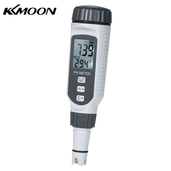 kkmoon-เครื่องวัดคุณภาพน้ำความเป็นกรด-ด่างแบบมืออาชีพ-พีเอชมิเตอร์ความแม่นยำสูงขนาดปากกาพกพาเครื่องวัดค่า-ph-เครื่องวัดค่า-acidimeter-ph-วัดการดื่มในครัวเรือนพร้อมฟังก์ชันการชดเชยอุณหภูมิอัตโนมัติ-atc