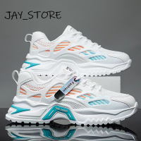 JAY_STORE  รองเท้าผ้าใบผู้ชาย รองเท้ากีฬาผช รองเท้าแฟชั่นผู้ชาย ใส่สบาย 2023ใหม่ XYD2390MRY 37Z230911