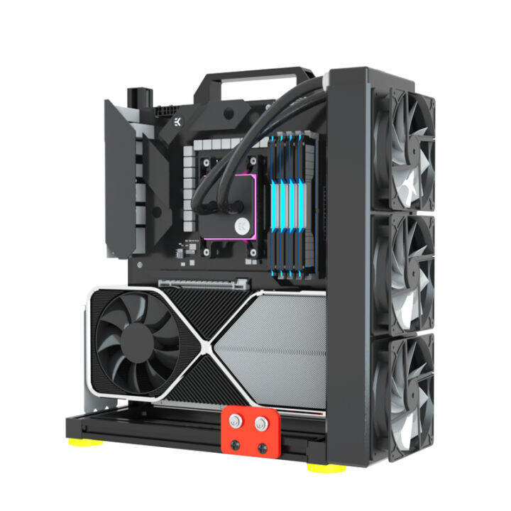 Diy Usb Atx Gamer Cabinet Personality Open Chassis Itx Desktop Computer  Water Cooling Matx Creative Mod Pc Case Frame Vertical | Lazada Ph