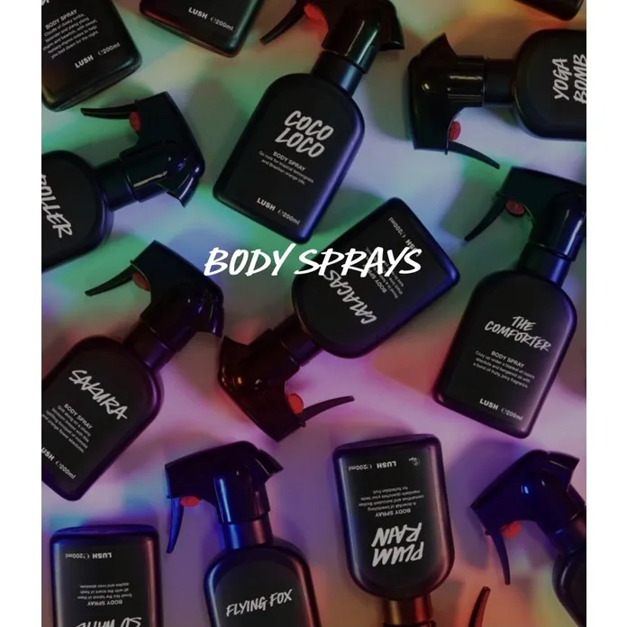 LUSH BODY SPRAY(Twilight, Dirty, Zesty, Dad's Garden Lemon Tree, Let