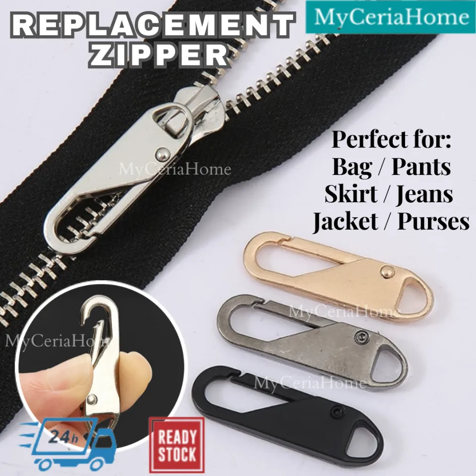 Replacement Zipper Sliders Universal Metal Zipper Repair Pull Tab