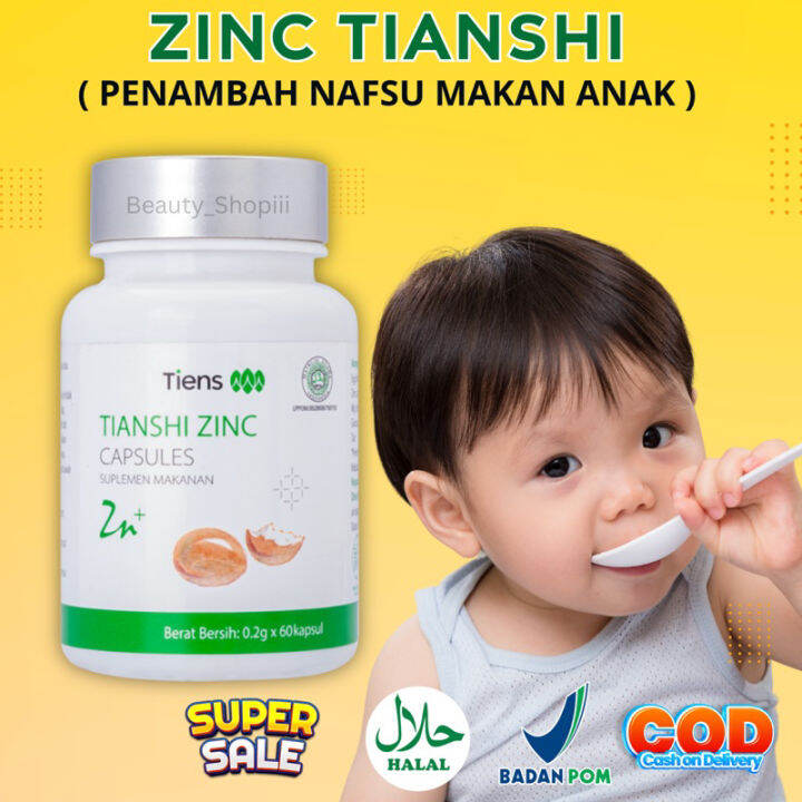 VITAMIN KANAK KANAK SELERA MAKAN -TIANSHI ZINC- VITAMIN TAMBAH SELERA ...