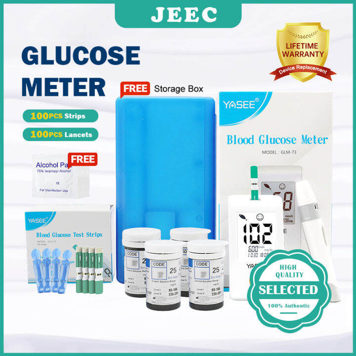 Blood Glucose Monitor Sugar Tester With 50pcs Test Strips