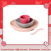 Beaba Silicone meal set (4 pcs) เซทจานซิลิโคน (firstkidsthailand)