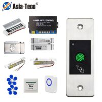 12V DC อ่าน RFID Keyless ที่เปิดประตูการควบคุมการเข้าถึงโลหะแป้นพิมพ์800ผู้ใช้มินิ IP66กันน้ำฝังที่อ่านลายนิ้วมือ