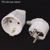 White 250v 16a french Russia Korea German EU Schuko Plug power cord wired cable Socket Male Female Assembly Receptacle connector