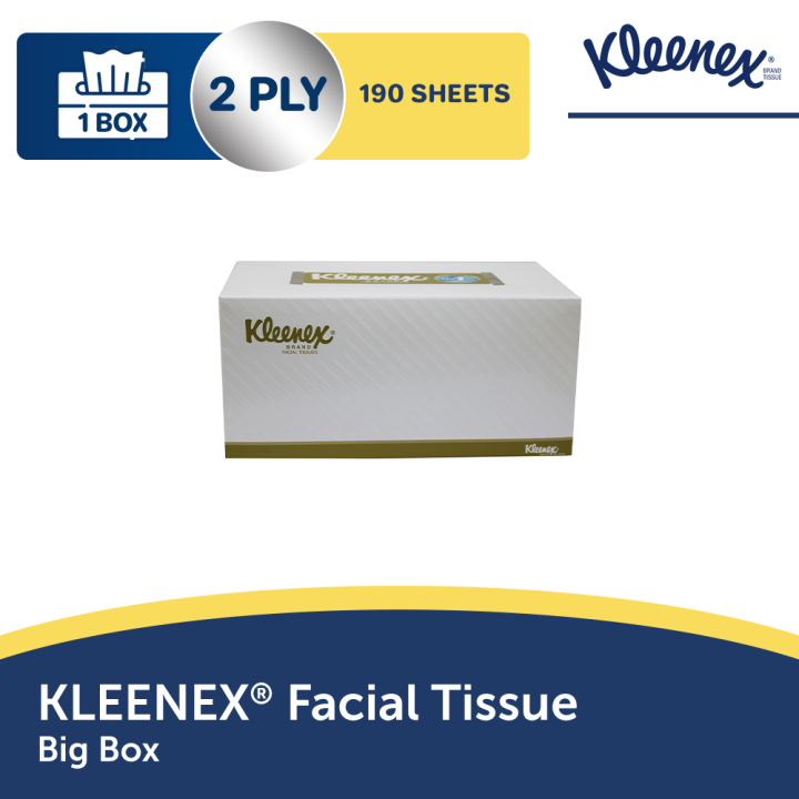 KLEENEX® Facial Tissue Big Box (White) Lazada PH