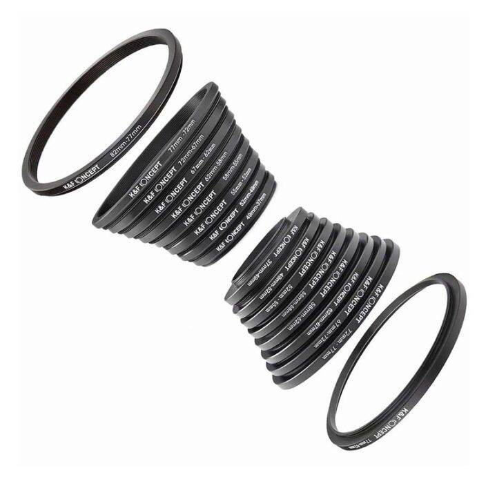 k-amp-f-18-in-1-lens-filter-ring-adapters-kit-k-amp-f-sku0629-แหวนแปลงหน้าเลนส์เพื่อใส่ฟิลเตอร์