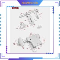 AutoMotor สลักประตูกลอนประตูชีวิต4 6พร้อมรูกุญแจป้องกันการโจรกรรมสไลด์สแตนเลสสตีลยุ้งฉางประตูรั้วหน้าต่างกลอนประตูความปลอดภัยตัวล็อคบานพับหนัก4นิ้ว6นิ้วแปรงเสร็จ