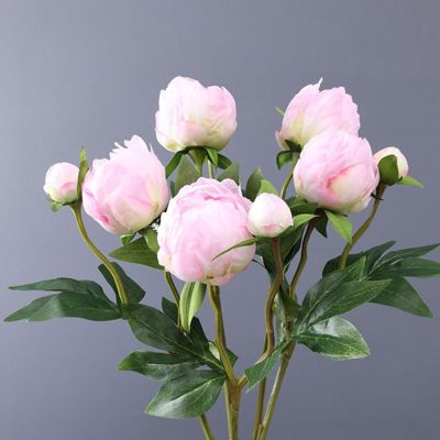【CC】 1 Branch Faux Silk No-watering Fresh-keeping 2 Heads Real Looking Fake Floral Stems