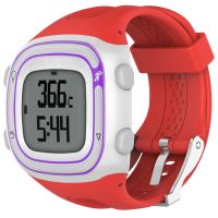 สายนาฬิกาซิลิโคนสปอร์ตสำหรับ Garmin Forerunner 10/15 (สีแดง)