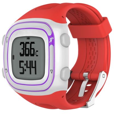 สายนาฬิกาซิลิโคนสปอร์ตสำหรับ Garmin Forerunner 10/15 (สีแดง)