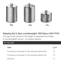 【Wireless】 3ชิ้นเลนส์ Anamorphic Counterweight 20G 10G รักษาสมดุลกล้องถ่ายวิดีโอสมาร์ทโฟนสำหรับ OSMO 3 4