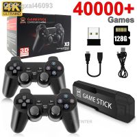 ทีวี GD10 Gxal46093 Joypad สำหรับจอสัมผัส4K เครื่องเล่นวิดีโอเกมเกมในตัว40000เกมมือถือสำหรับ PS1/Ps/gba