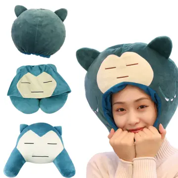 32cm Anime Pokemon Ditto Transform Snorlax Inside-Out Cushion Toys Pillow  Doll Collectible Bedroom Decoration Ornament