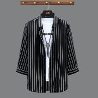 Striped Shirt Mens Summer Mens Long Sleeve Shirt