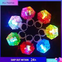 XU HOME โคมไฟนิ้วมือ แหวนเรืองแสง LED สไตล์เพชร สีสันสดใส ไฟนิ้วมือเรืองแสง สำหรับเด็กๆ แหวนสวมนิ้ว แหวนเรืองแสง สำหรับเด็กๆ