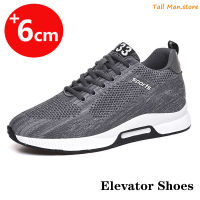 Elevator Shoes Men Sneakers Heightening Shoes Height Increase Shoes Insoles 6CM Man Daily Life Height Increasing Shoes