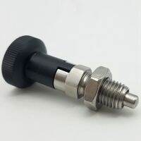 M10สแตนเลสล็อคด้วยตนเอง Index Plunger Pin ล็อคด้วยตนเองสำหรับหัวแบ่งสำหรับที่มีความซับซ้อนตำแหน่งตำแหน่ง