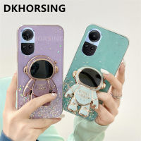 DKHORSING ปลอกอ่อนเพชรใสสำหรับ OPPO Reno 10 / Reno 10 Pro/ Reno 10 Pro + พร้อมฐานรองนักบินอวกาศเคสโทรศัพท์ซิลิโคน Oppo Reno 10 5G ฝาหลัง2023 10Pro Plus