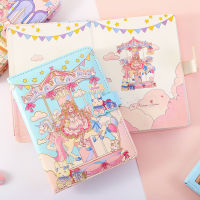 124*168mm Multifunctional and Cute Magnetic Buckle Diary Journal Travel Diy Notebook School Kids Gift Item Colored Inside Pages