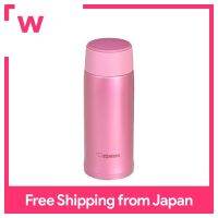 Zojirushi (ZOJIRUSHI) กระติกน้ำ/Thermoflask สแตนเลสขวดแก้วเครื่องดื่มโดยตรงน้ำหนักเบาฉนวนกันความร้อนเย็น360มล. สีชมพู SM-NA36-PA