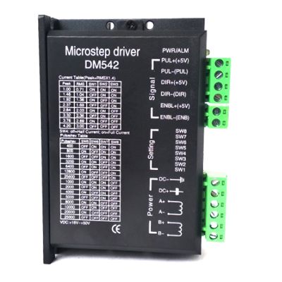 DM542 Microstep Driver Stepper Motor Controller 2-Phase 20-50V DC Max 4.2A for 17, 23 Stepper Motor