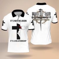 Its Not Religion Christ Cross Jesus Christian Gift Fathers Day Gift Great Gift For Family All Over Print Men/ Women Polo Shirt XS-4XL