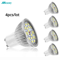 GU10หลอดไฟ LED 4W โคมไฟสปอตไลท์ SMD Cool White 2700K Super Bright 60W เทียบเท่ามุมลำแสง140องศา85ถึง265V 4แพ็ค