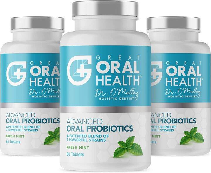 Advanced Chewable Oral Probiotics Dentist Formulated 60 Tablet Bottle