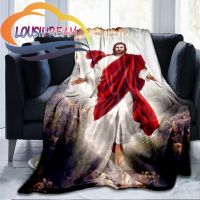 Christ Jesus Blanket bed blanket Microfiber Blanket Sofa Cozy Durable Decor For for Children and Adults {Customize your picture}