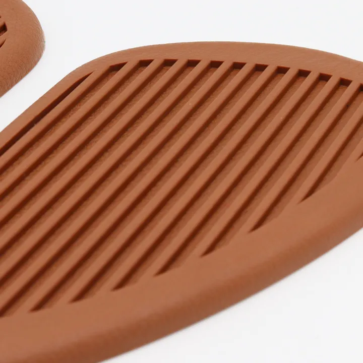 Motorcycle Rubber Vintage Gas Tank Knee Pads Side Panel Traction Pad