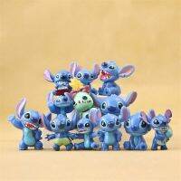 ชุดชุดฟิกเกอร์แอคชั่น Lilo Stitch 12ชิ้นของขวัญของเล่นเด็กตุ๊กตาขนาด3.5ซม. 【มิถุนายน】