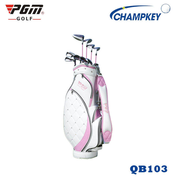 champkey-กระเป๋ากอล์ฟสุภาพสตรี-pgm-รุ่นใหม่-2022-qb103-pgm-pro-golf-master-bag-for-lady